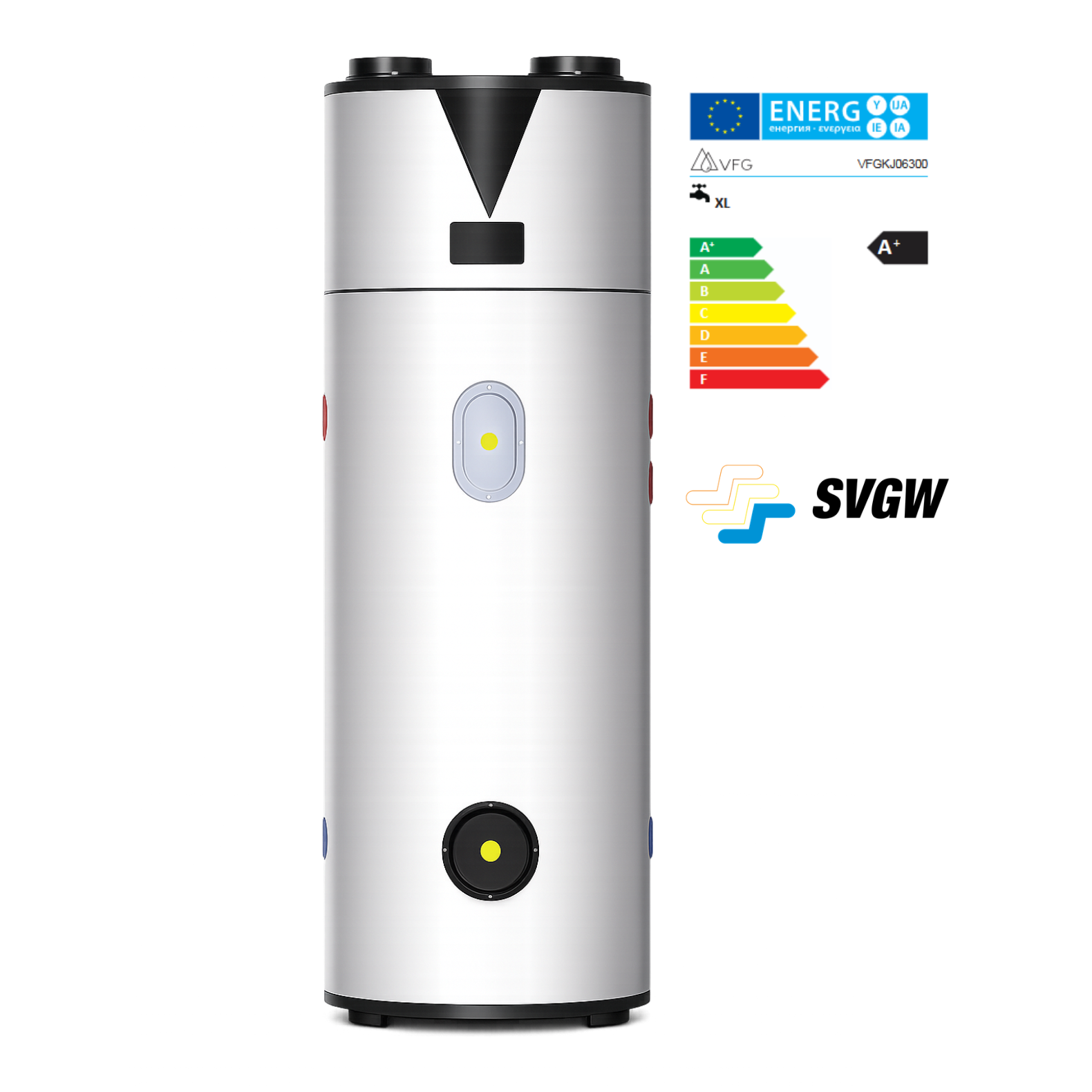 Wärmepumpenboiler GreenBoiler 300L, R290, extrem effizienter Warmwasserboiler mit Wärmepumpe, SVGW