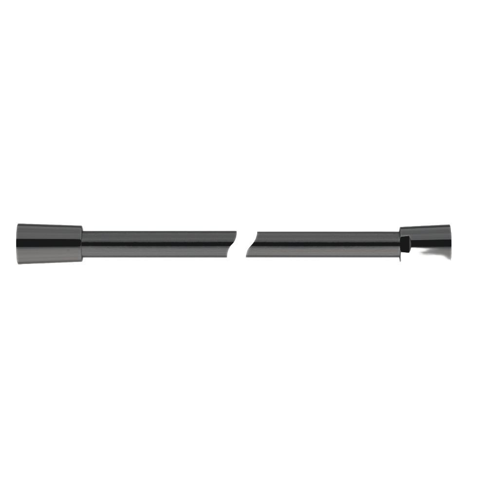 Flexible de douche V - Flex ; 150 cm, noir brossé - swiss vfg - ch