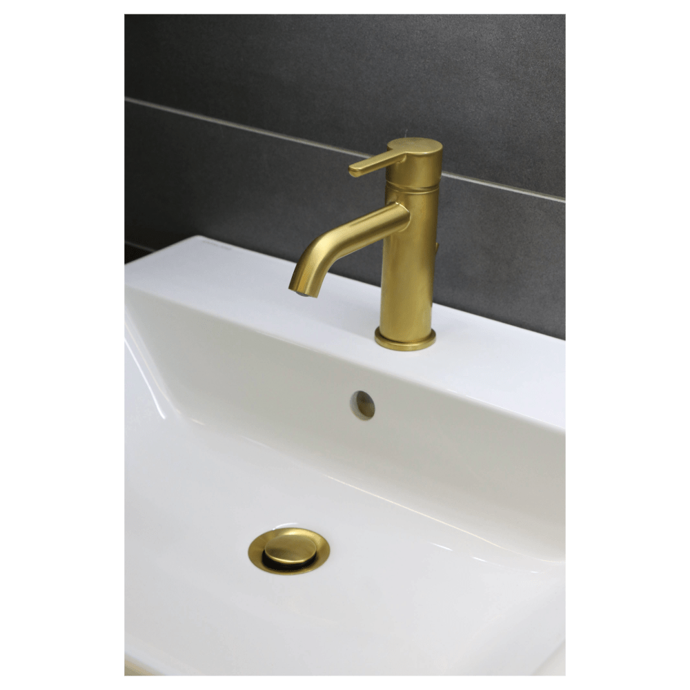 Mitigeur de lavabo VFG Prestige doré - Medium sans robinet de vidange - swiss vfg - ch