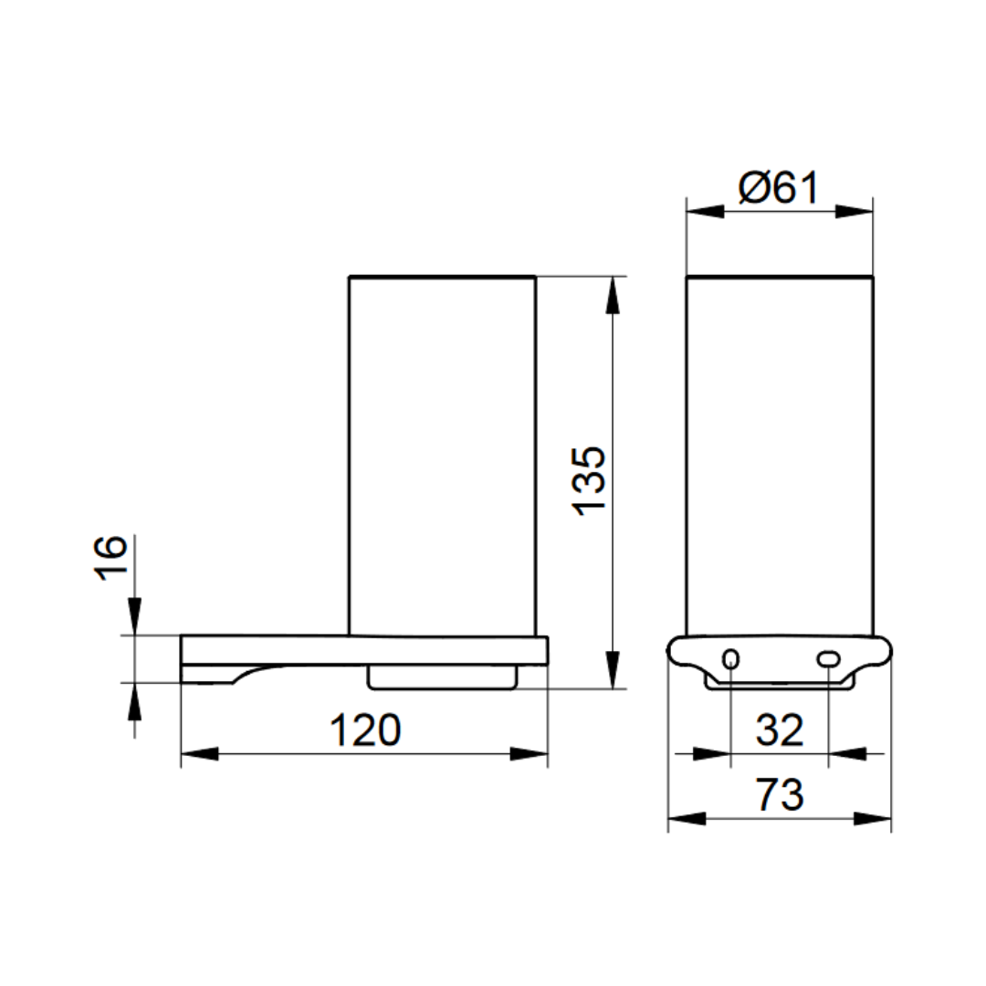 Glashalter mit Glas Keuco Edition 400