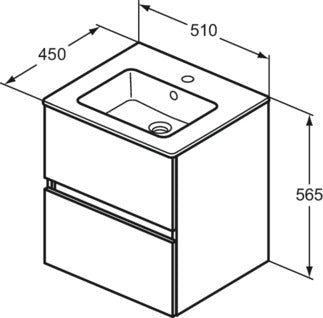 Waschtisch-Set Ideal Standard Eurovit+, 51mm