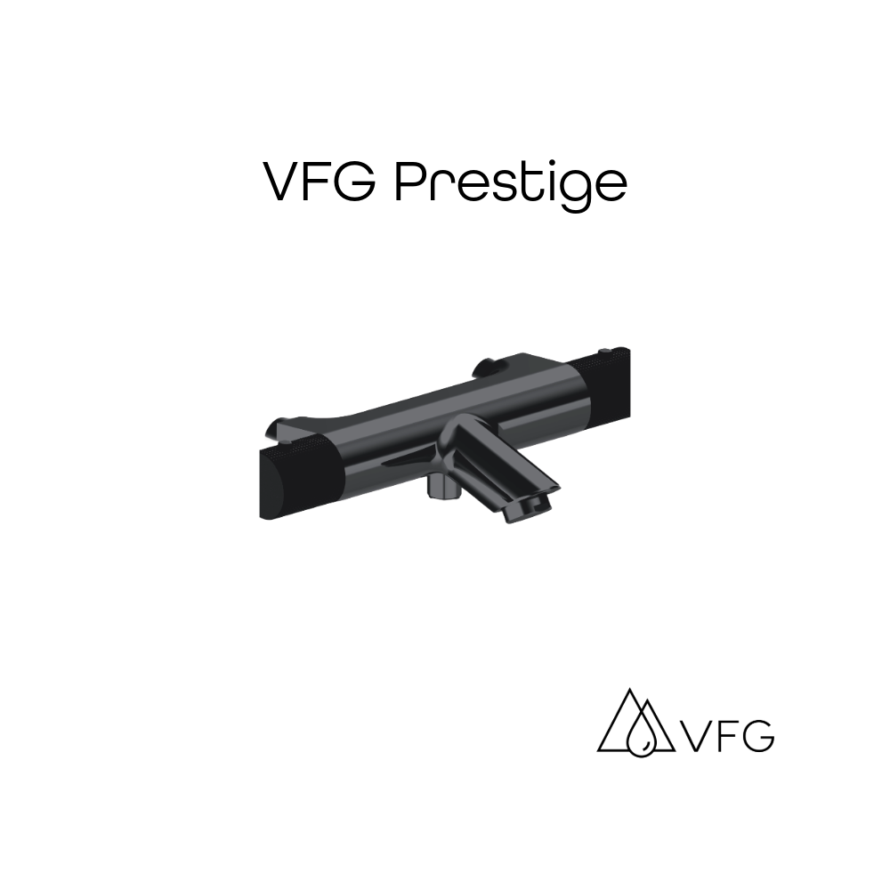 Badthermostat VFG Prestige schwarz design