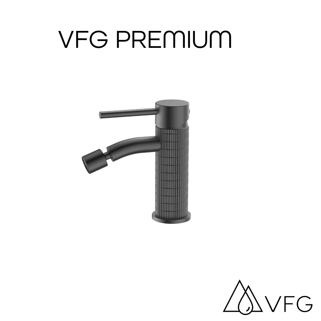 Bidetarmatur VFG Premium schwarz - Medium ohne Ablaufventil