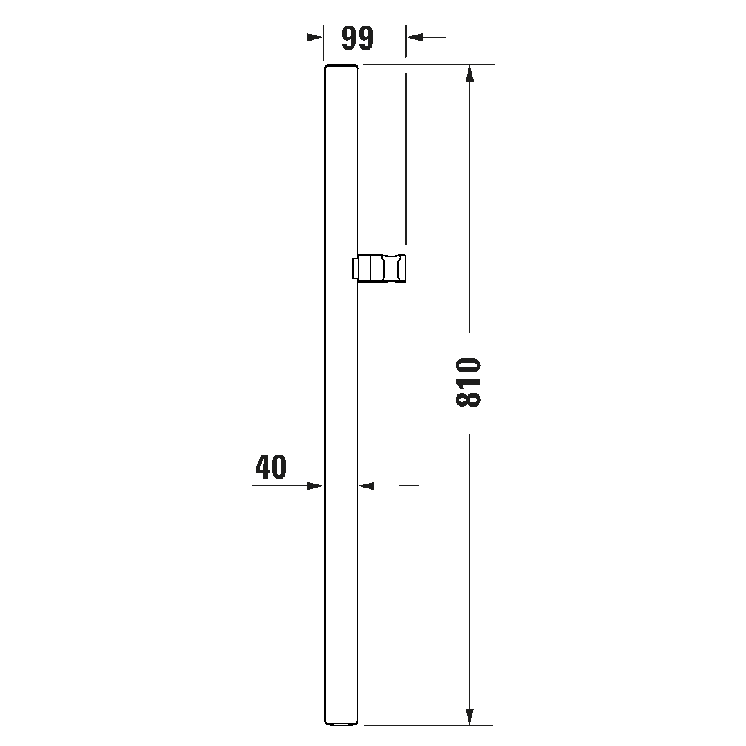 Brausestange Duravit 81 x 60