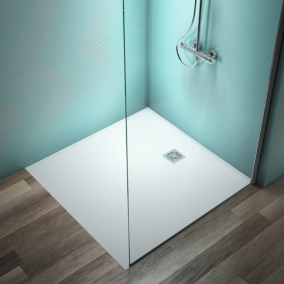 Duschwanne quadratisch Flat S+, 100x100x3cm