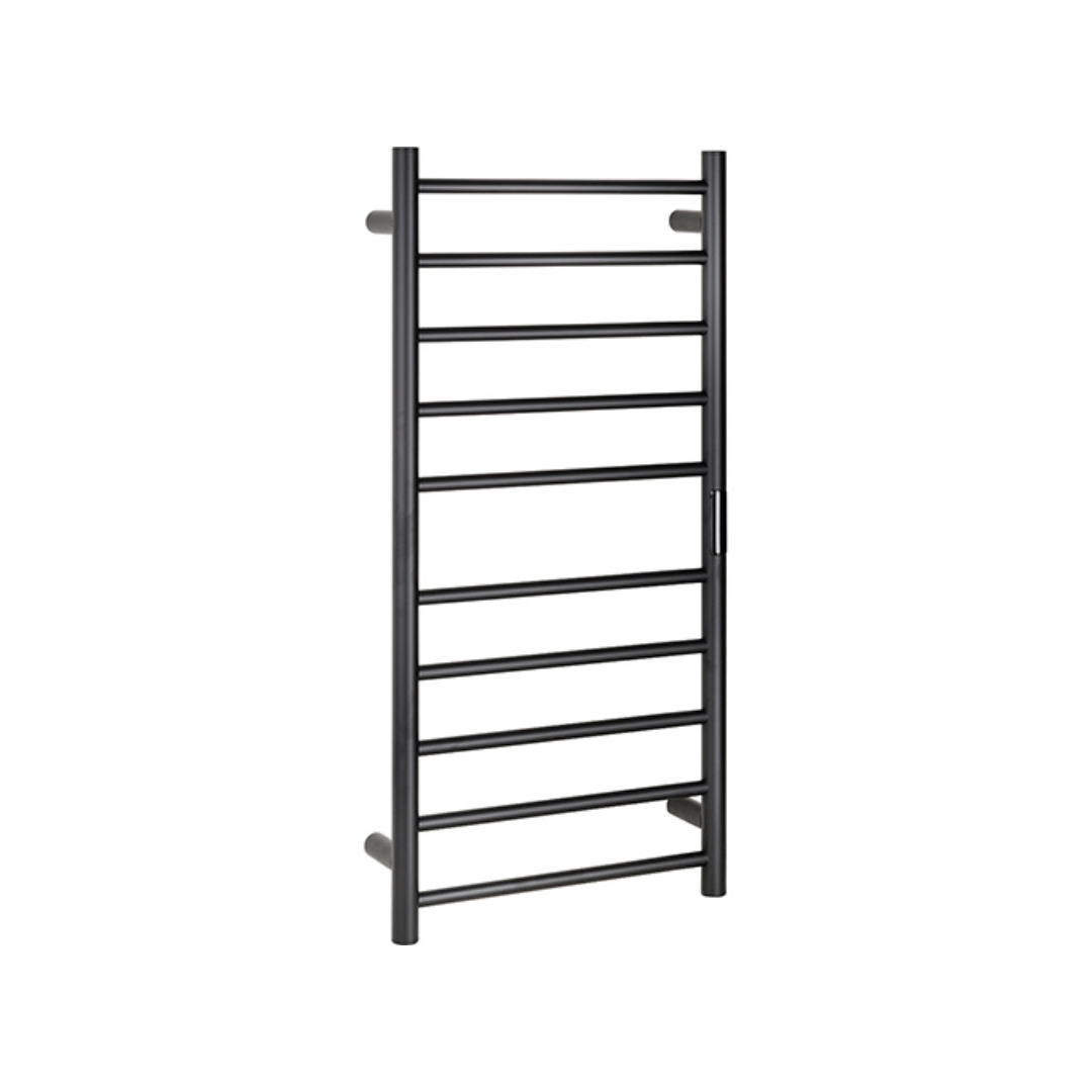 Elektrischer Handtuchheizkörper 450 × 1320 mm, 180 W, schwarz