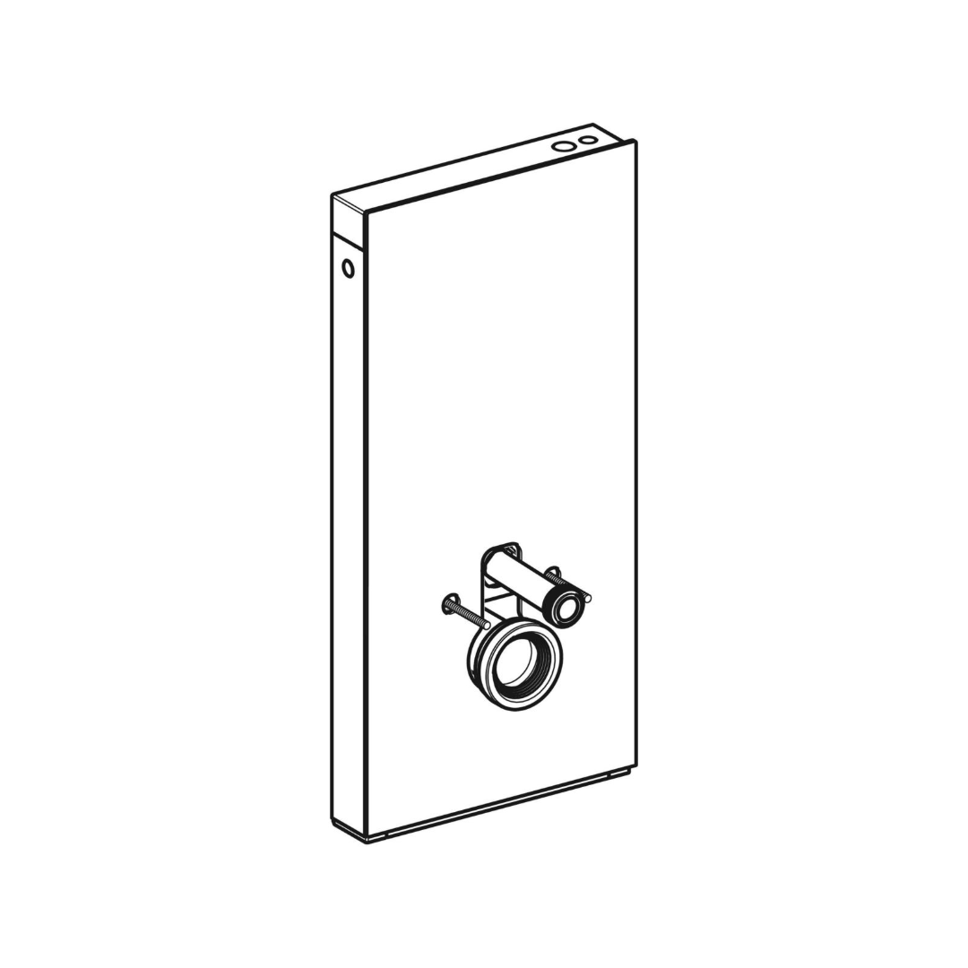 Geberit Monolith PLUS Sanitärmodul Wand-WC, H:101cm, weiss