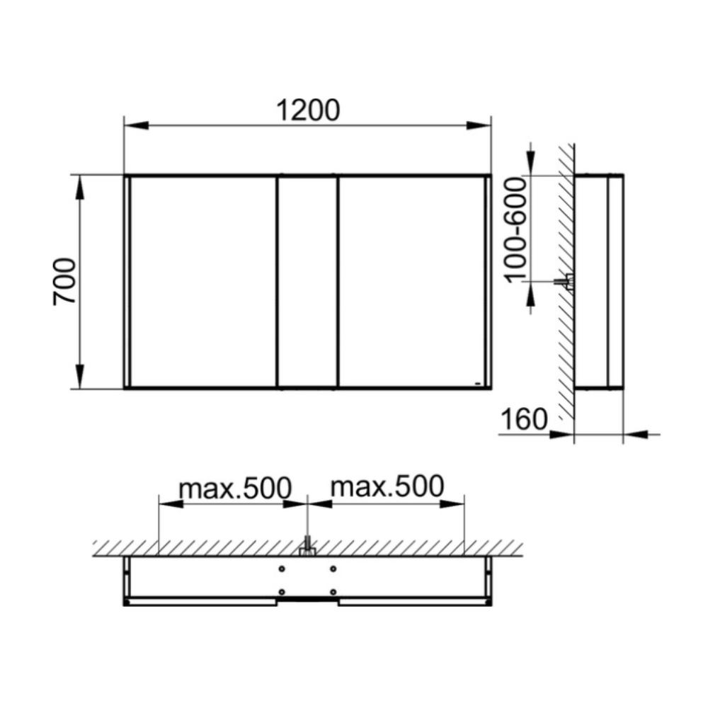 Spiegelschrank Royal Match 1200mm