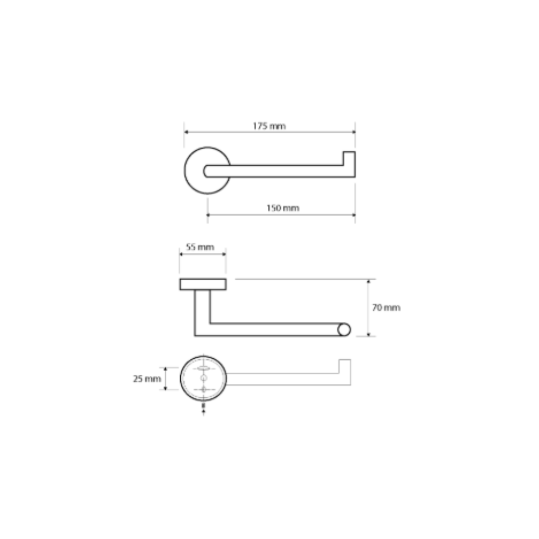 Toilettenpapierhalter links VFG NEO
