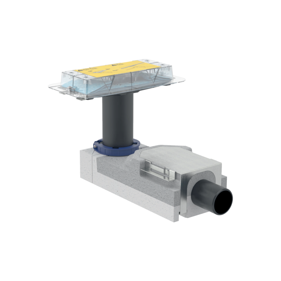 Rohbauset Geberit für CleanLine Duschrinnen, Einlauf 65-90mm