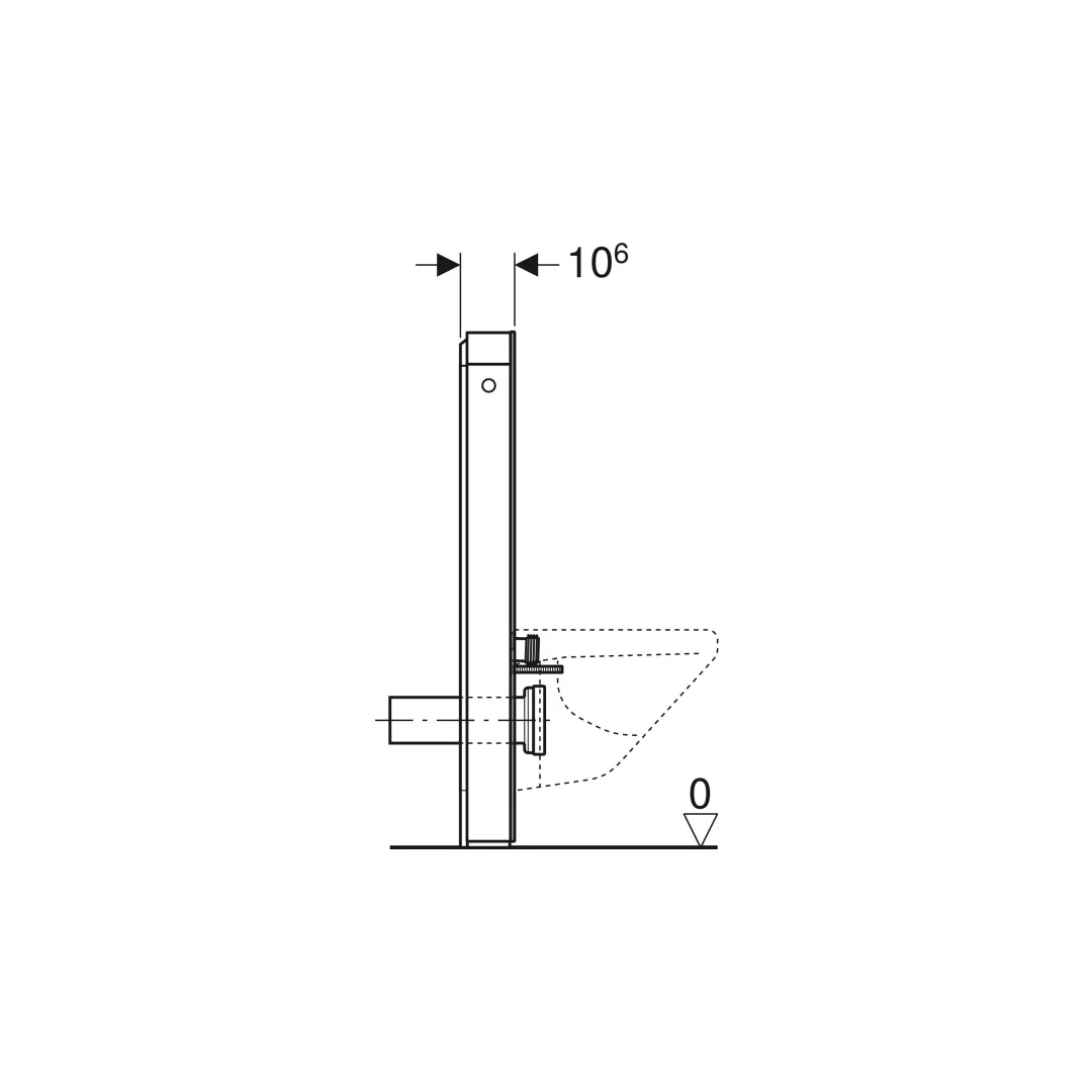 Geberit Monolith PLUS Sanitärmodul Wand-WC, H:101cm, weiss