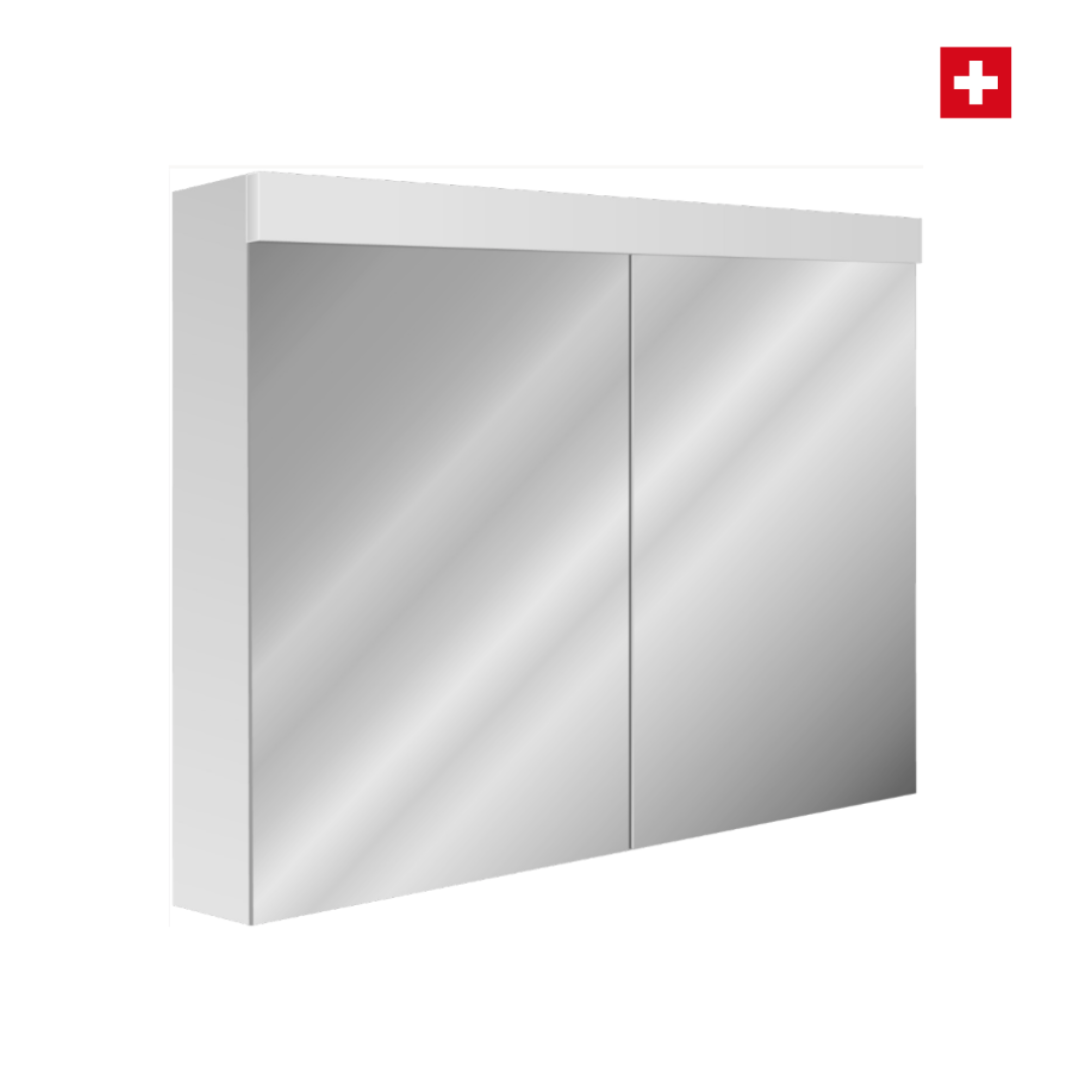 Spiegelschrank Sidler Avona Novo 80cm, LED Beleuchtung oben, CH-Standard