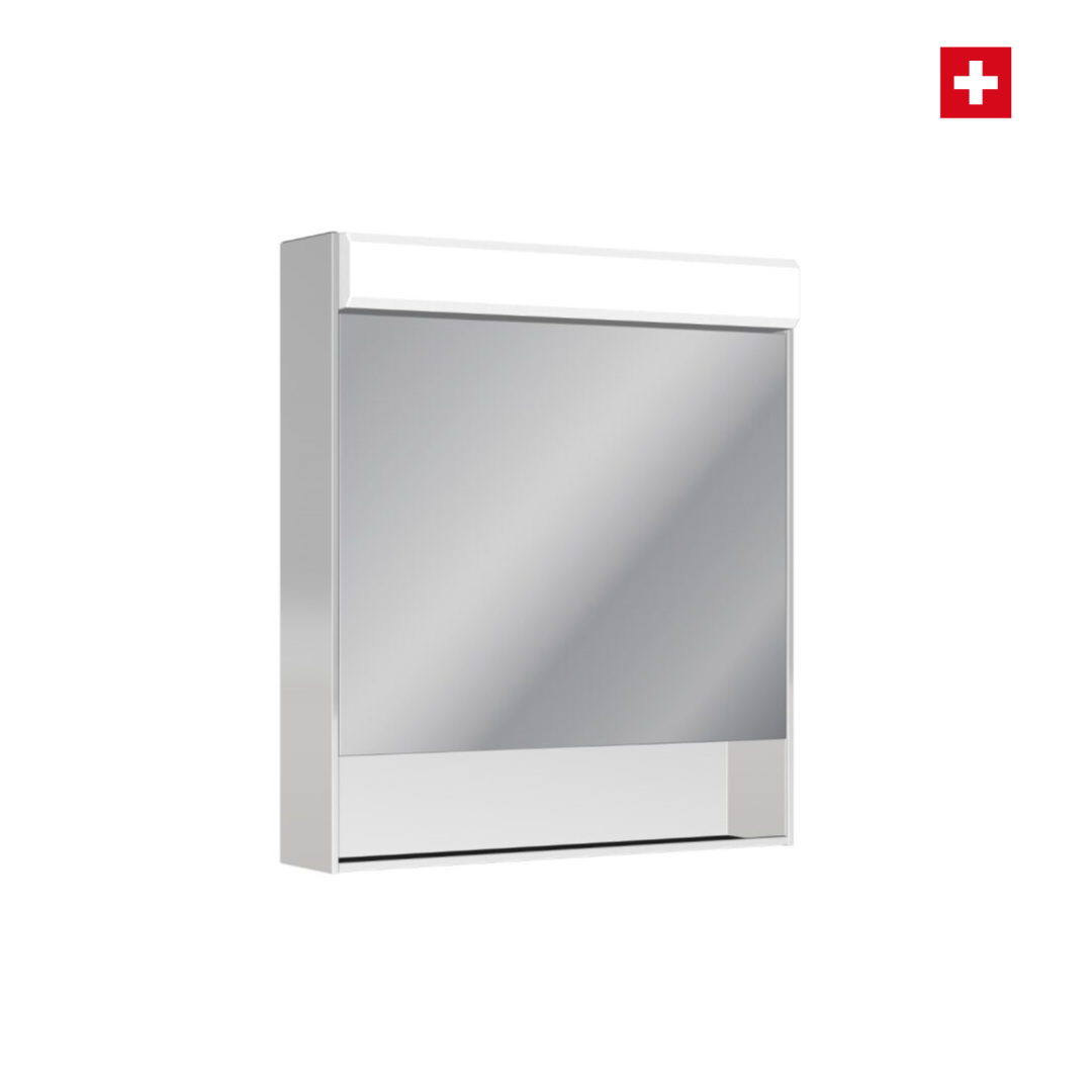 Spiegelschrank Sidler econom 60cm, LED Beleuchtung oben/offenes Fach, CH-Standard