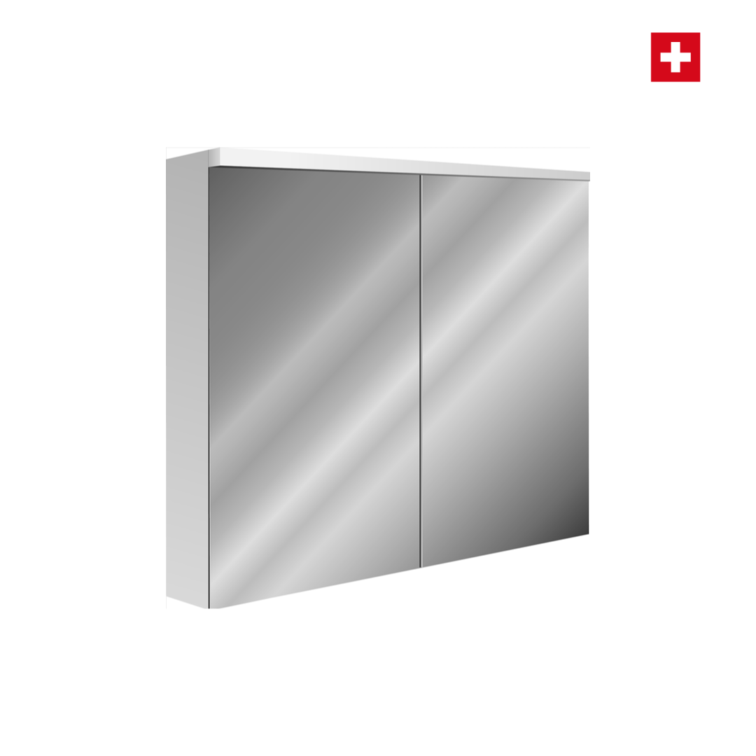 Spiegelschrank Sidler Xamo AP 100cm, LED Beleuchtung oben, CH-Standard