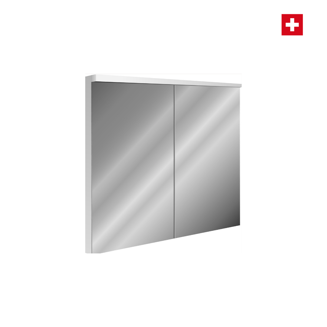 Spiegelschrank Sidler Xamo UP 80cm, LED Beleuchtung oben und unten, CH-Standard