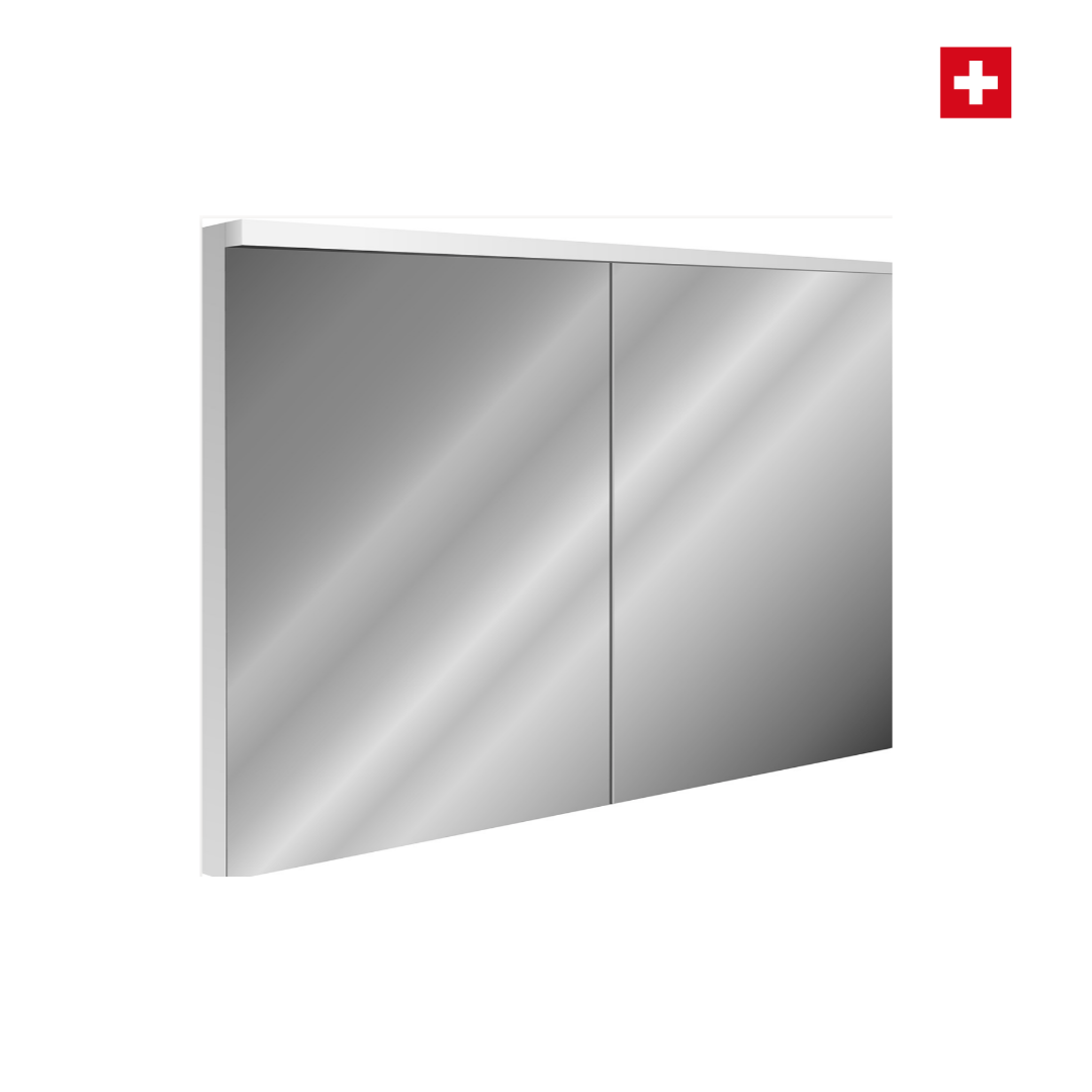 Spiegelschrank Sidler Xamo UP 120cm, LED Beleuchtung oben und unten, CH-Standard