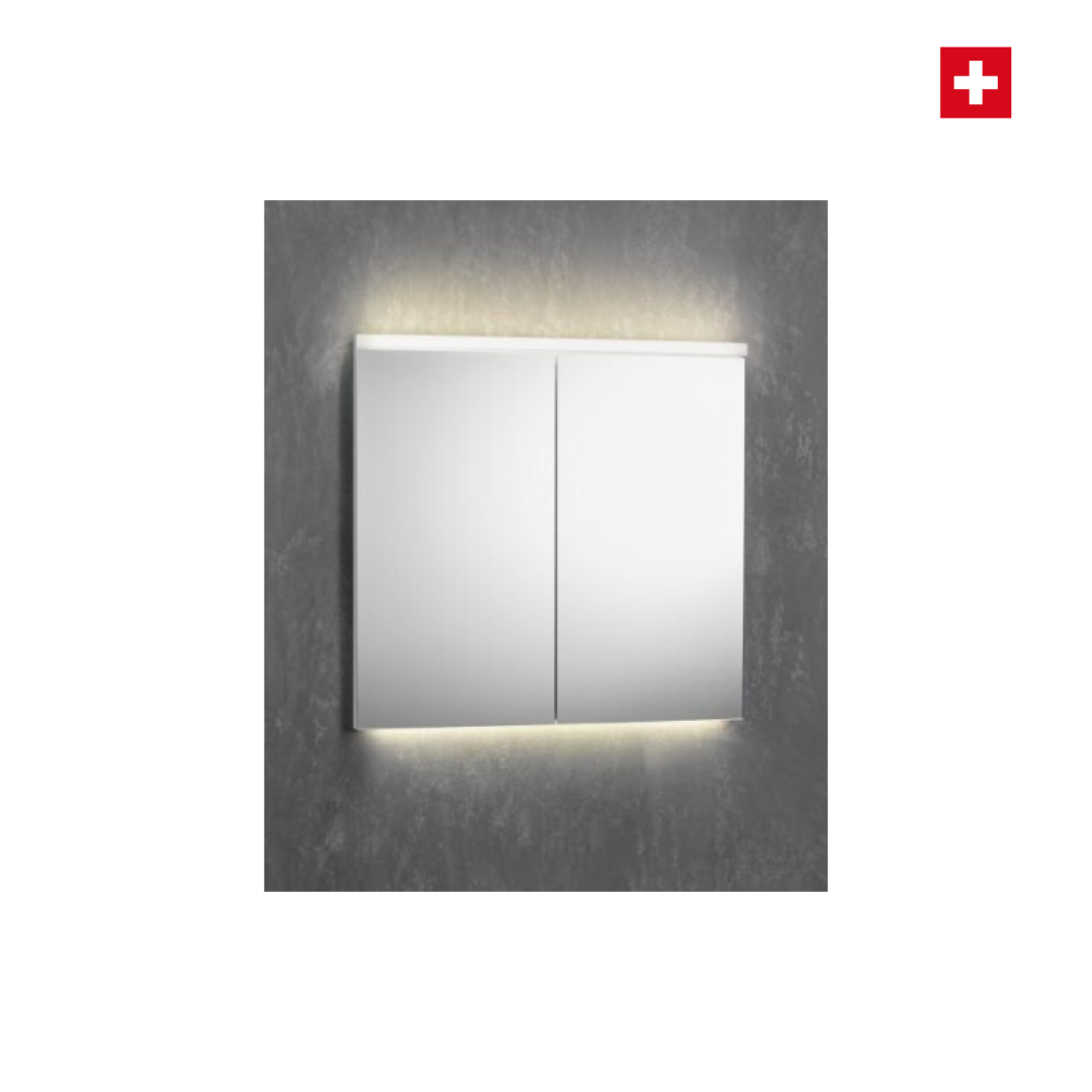 Spiegelschrank Sidler Xamo UP 120cm, LED Beleuchtung oben und unten, CH-Standard