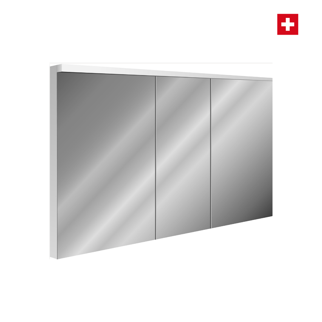 Spiegelschrank Sidler Xamo UP 130cm, LED Beleuchtung oben und unten, CH-Standard