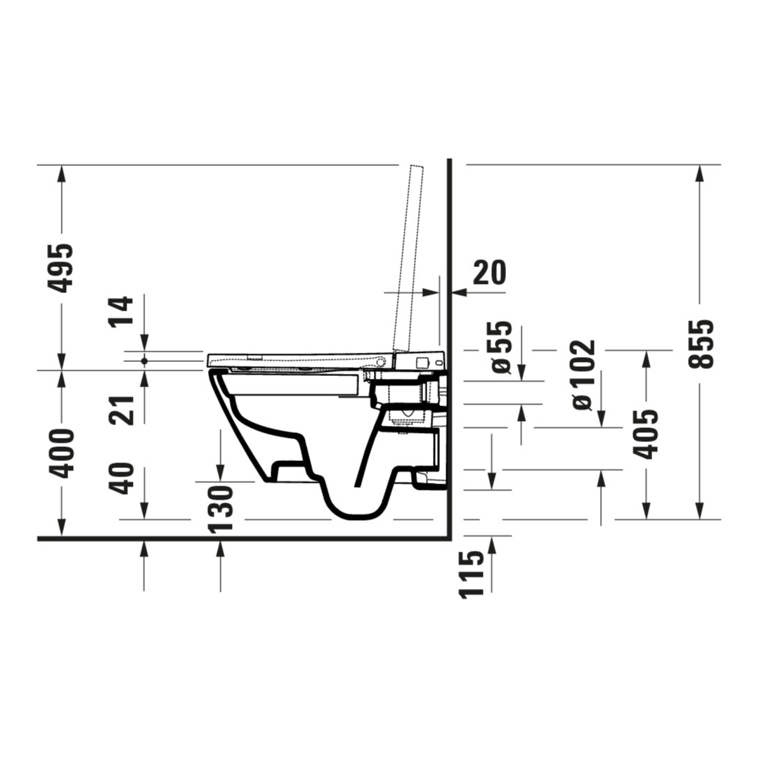 Dusch-WC Duravit SensoWash D-Neo