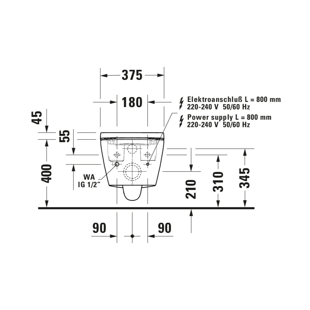 Dusch-WC Duravit SensoWash D-Neo
