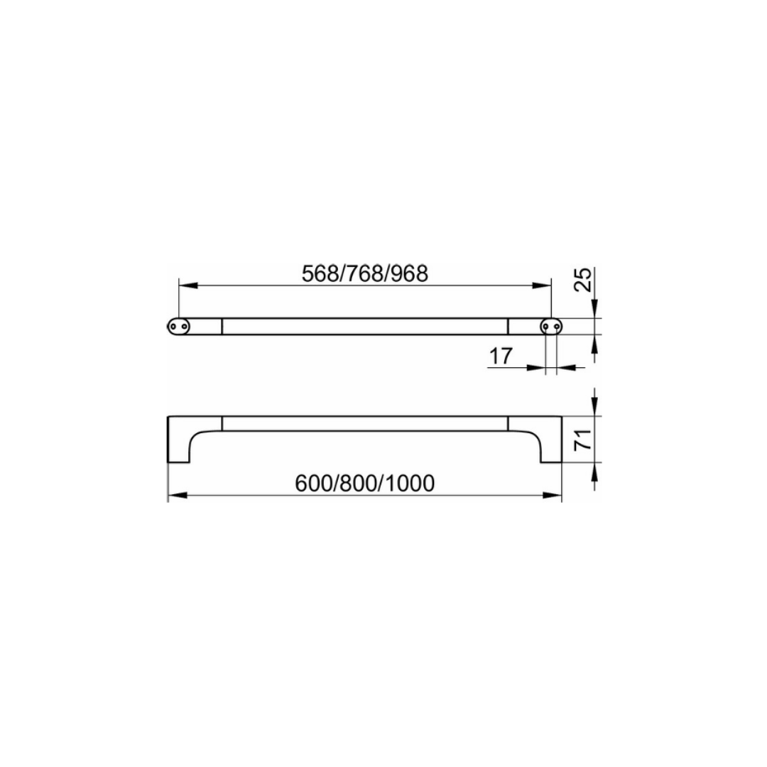 Badetuchhalter Keuco Edition 400 / Breite 1000 mm