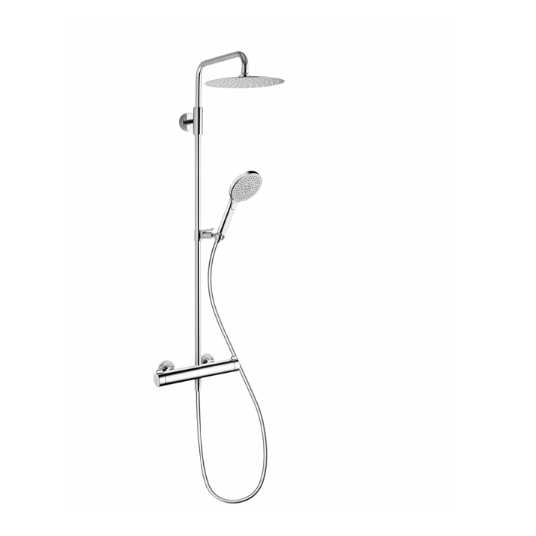 Duschsystem KWC STYLE mit Brause und Schlauch, AD 153 / A 400, Chrom