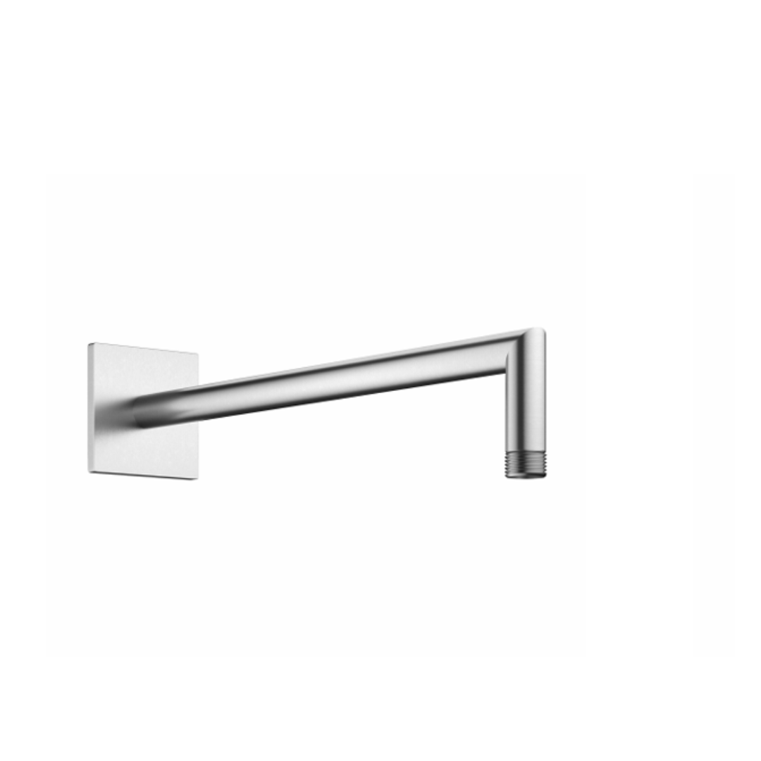 KWC-Brausearm eckig mit Rosette – Edelstahl-finish - L 352