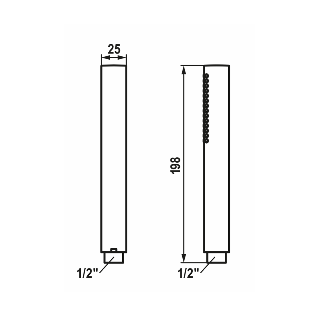 KWC Fit Handbrause, 1 Strahlart Edelstahl gebürstet