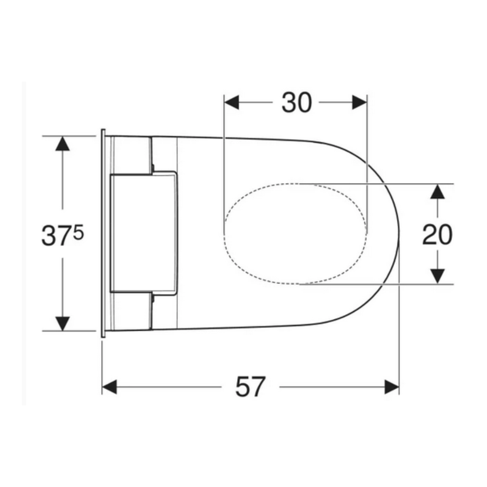 Dusch-WC Geberit AquaClean Sela, chrom