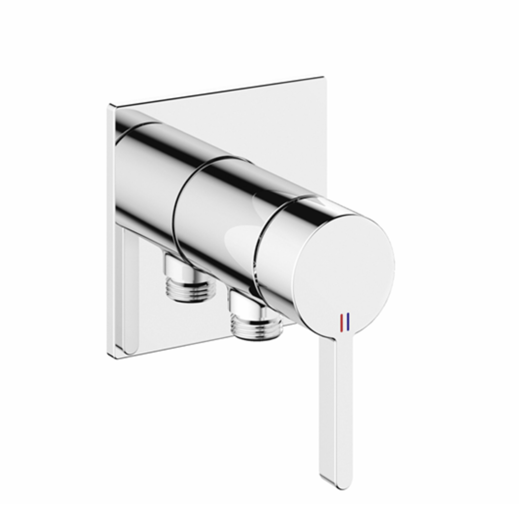 Einhebelmischer - Fertigmontageset - Dusche KWC Bevo Chrom