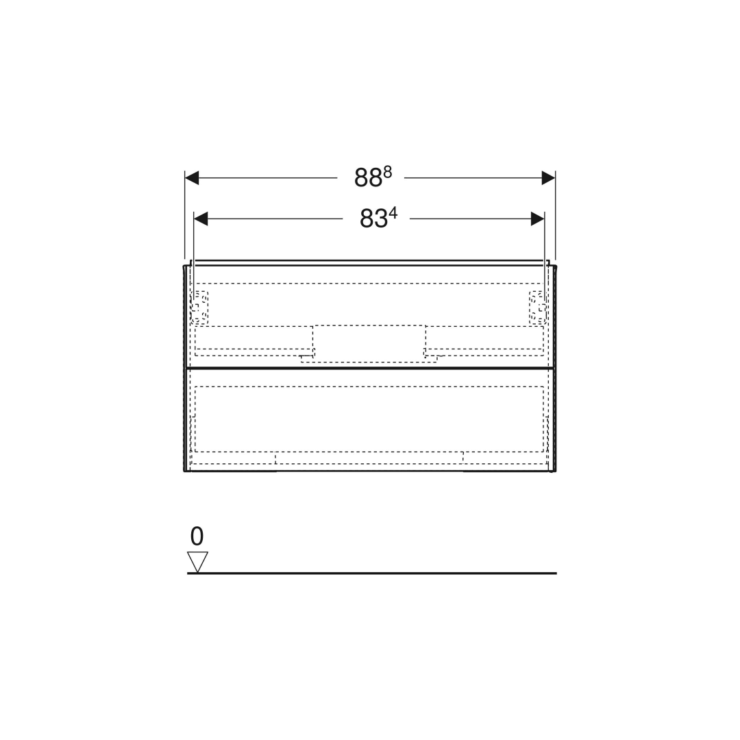 Unterschrank Geberit ONE für Waschtisch 90x47