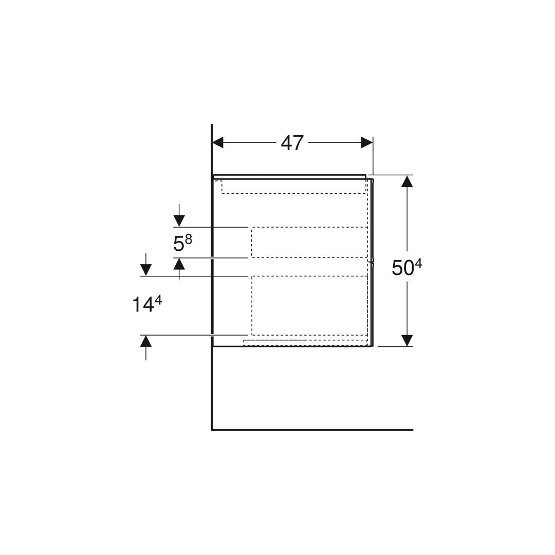 Unterschrank Geberit ONE für Waschtisch 90x47