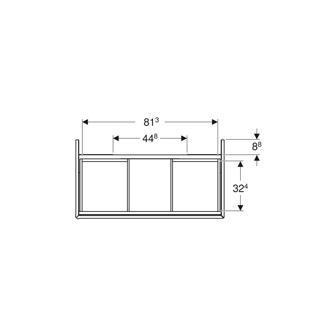 Unterschrank Geberit ONE für Waschtisch 90x47