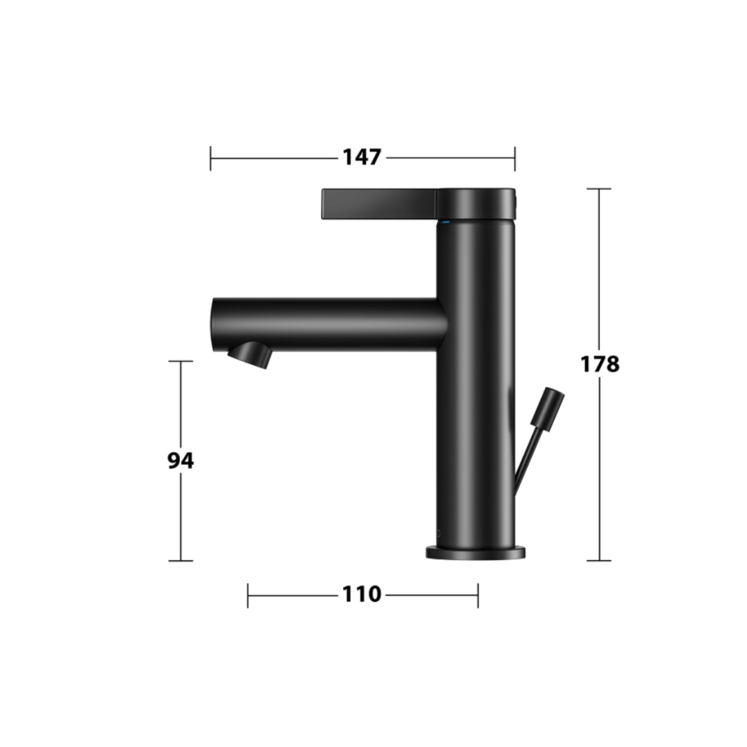 Miscelatore per lavabo Keuco Edition 400 120 con scarico a scomparsa