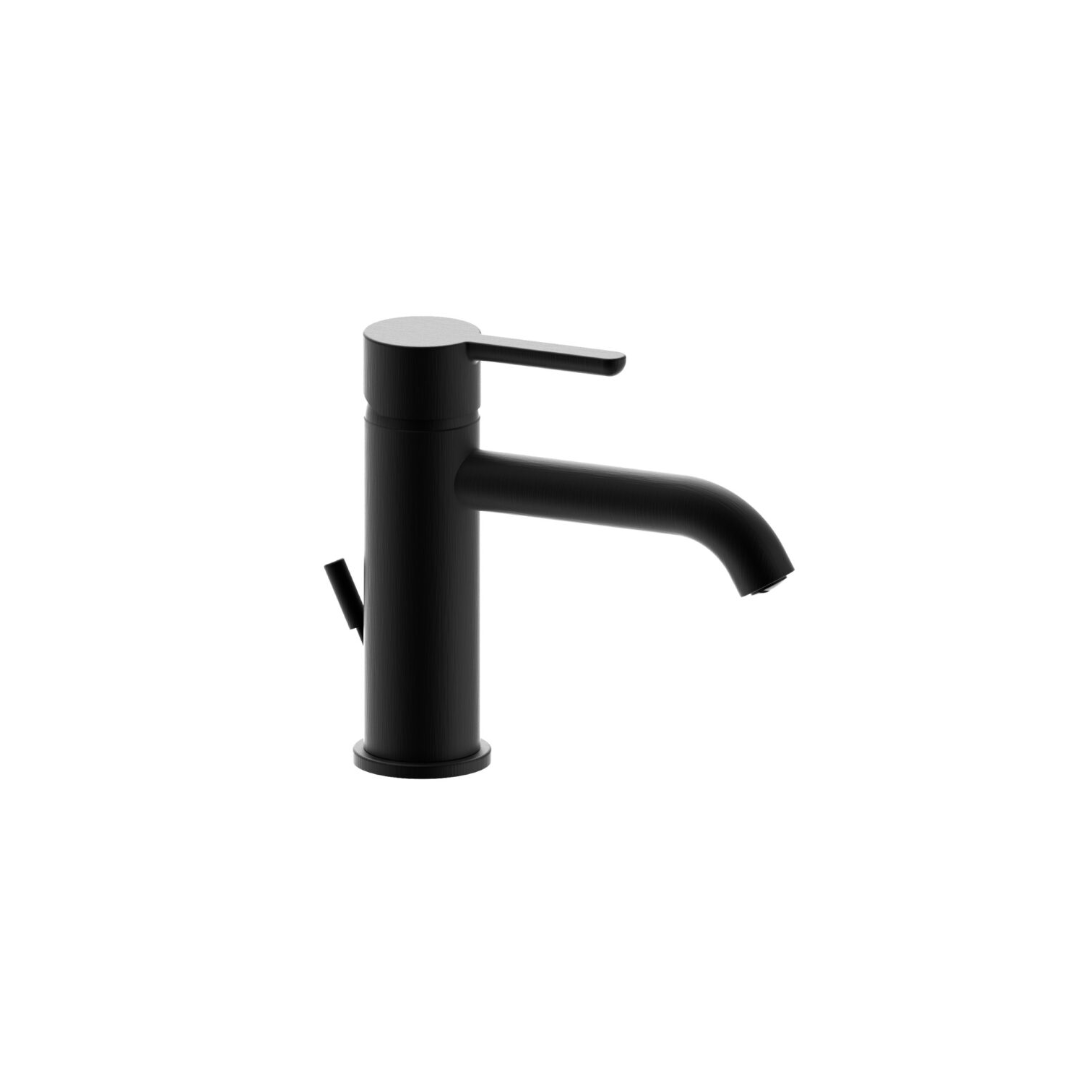 Rubinetto per lavabo VFG Prestige nero - Medio con rubinetto di scarico