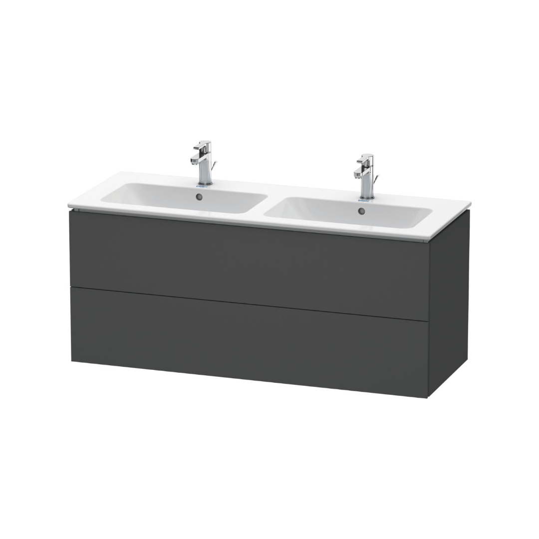 Waschtischunterbau L-Cube wandhängend 129x48.1 cm