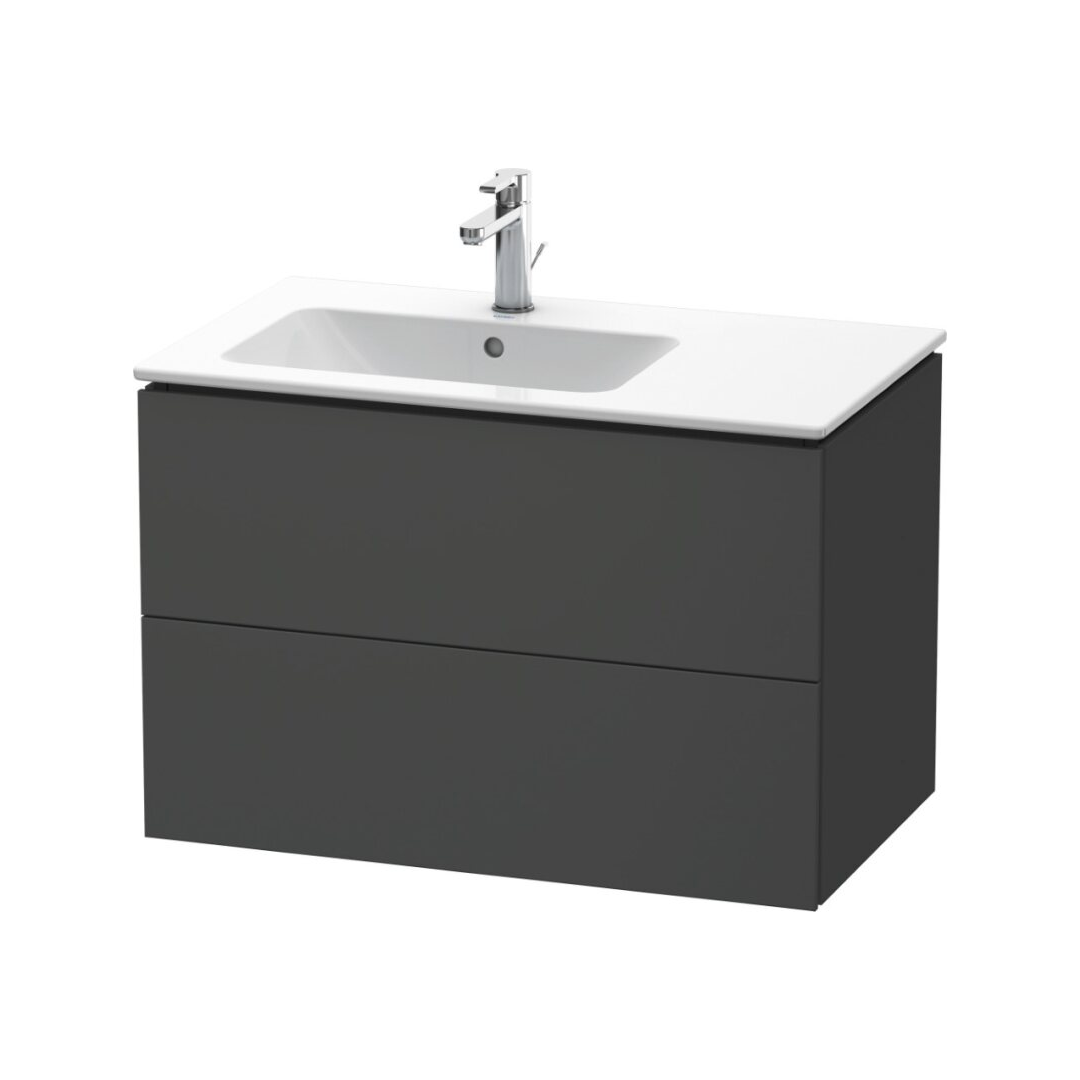 Waschtischunterbau L-Cube wandhängend Asymmetrisch 82x48.1 cm