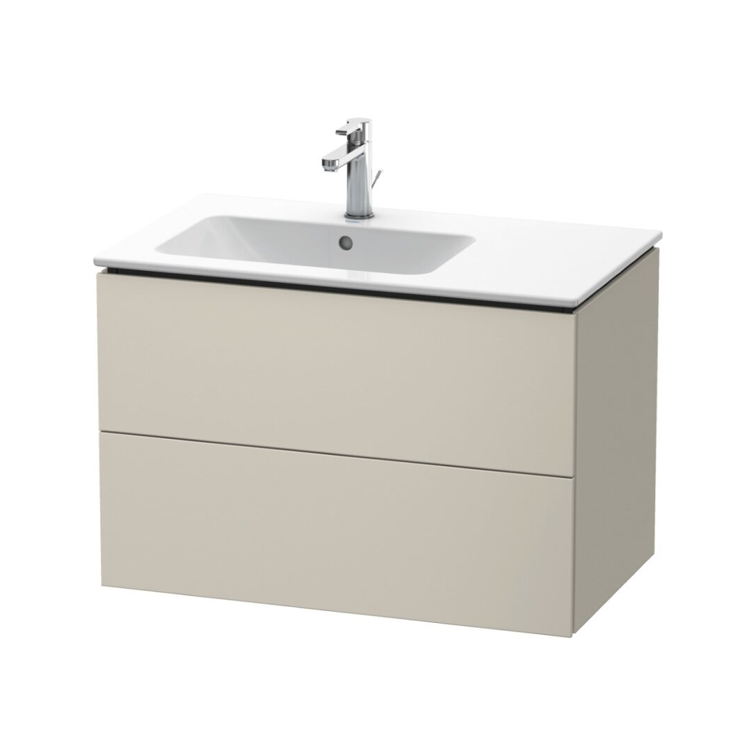 Waschtischunterbau L-Cube wandhängend Asymmetrisch 82x48.1 cm