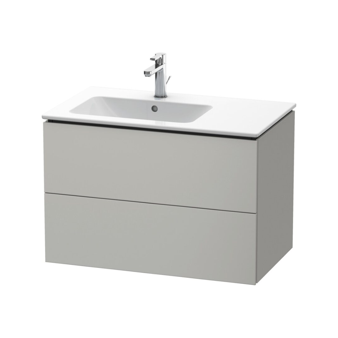 Waschtischunterbau L-Cube wandhängend Asymmetrisch 82x48.1 cm