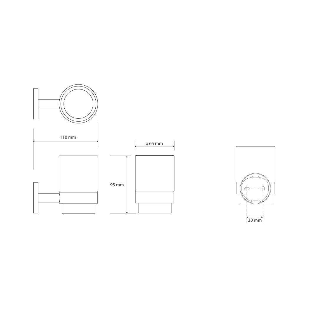 Distributeur de savon en verre, verre inclus