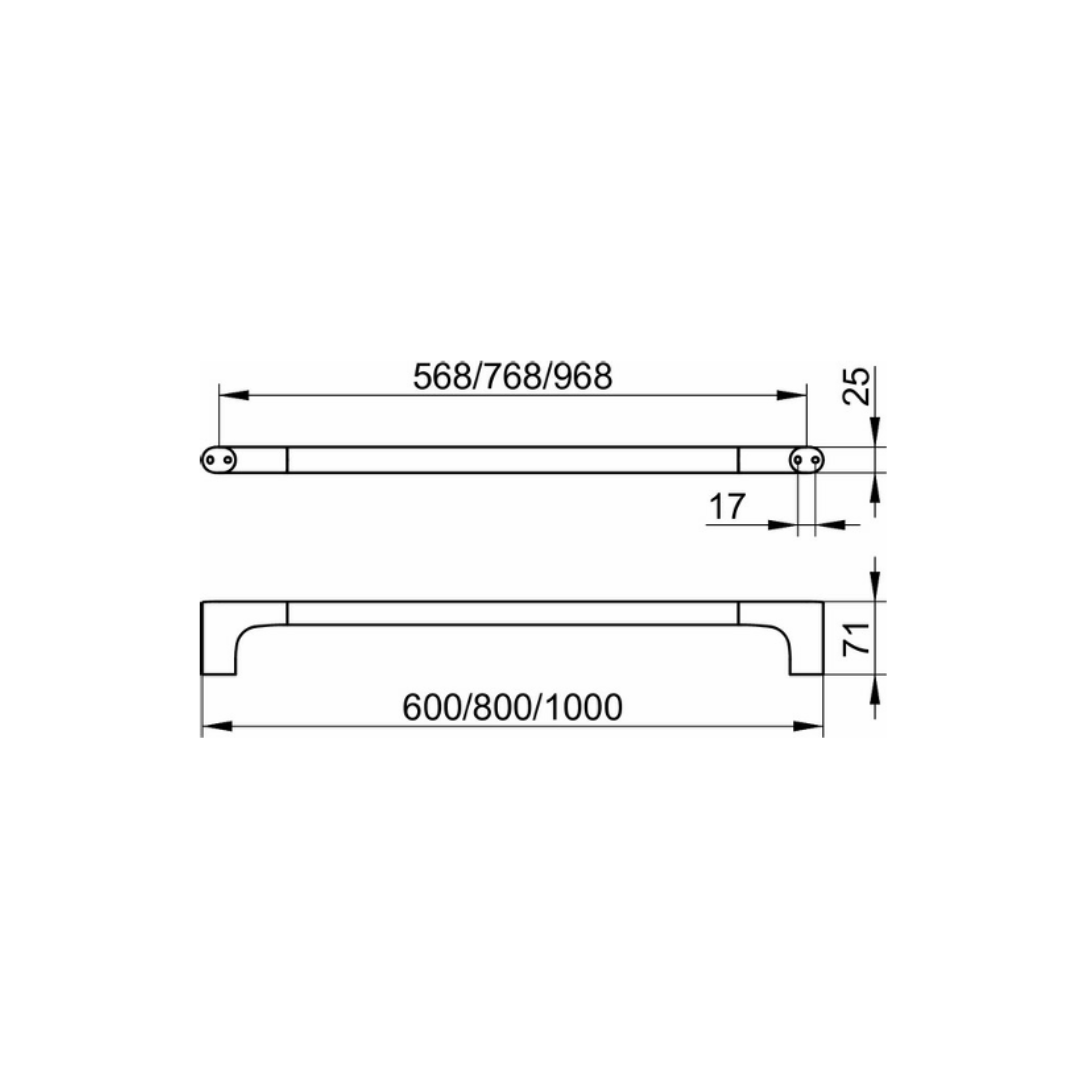 Badetuchhalter Keuco Edition 400 / Breite 800 mm