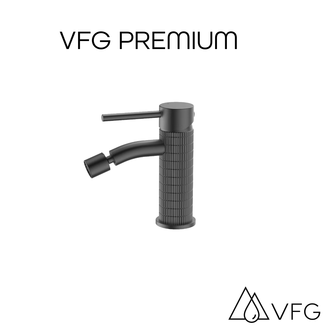 Bidetarmatur VFG Premium schwarz - Medium ohne Ablaufventil - swiss vfg - ch