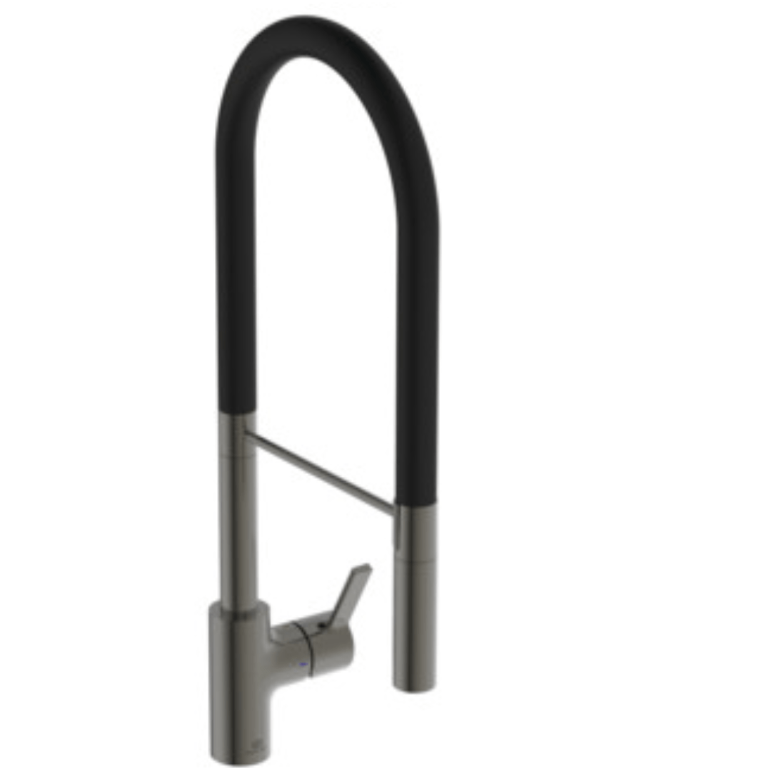 Küchenarmatur Gusto Semi - Professional, Grau - Anthrazit, Höhe 604mm - swiss vfg - ch